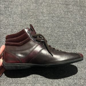 Santoni  AMG Dark Burgundy Leather boots